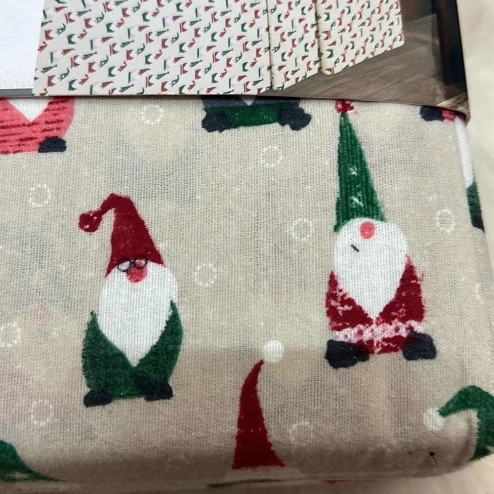 HUNTINGTON HOME GNOME Flannel Sheet Set.